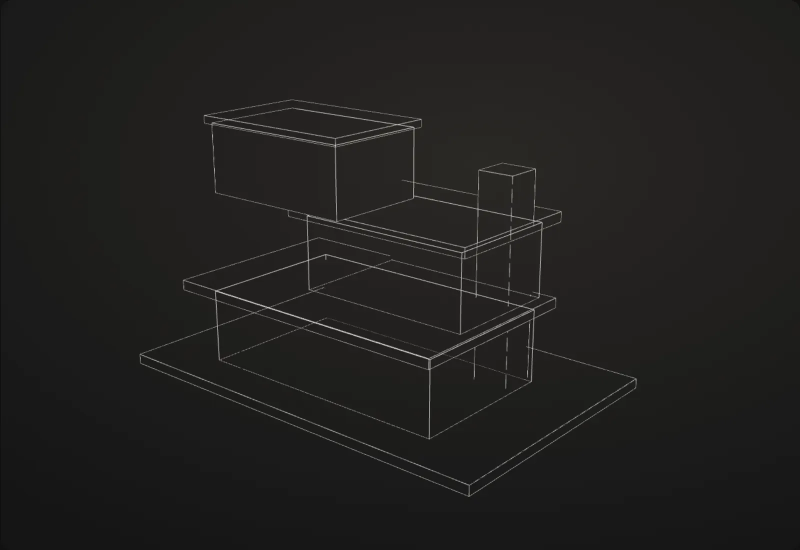 Technical drawings: the same building at this stage