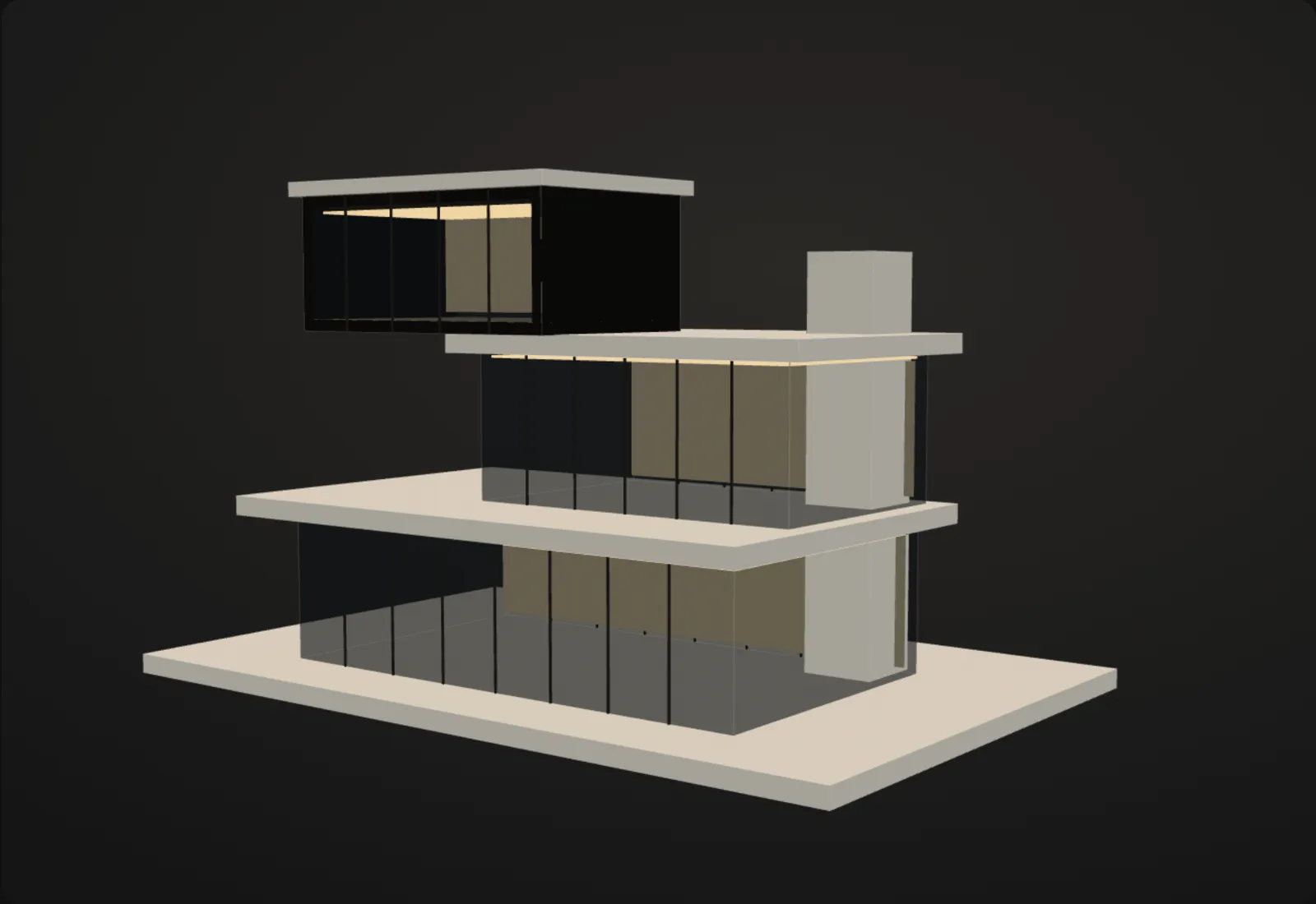 Photorealistic visualization: the same building at this stage
